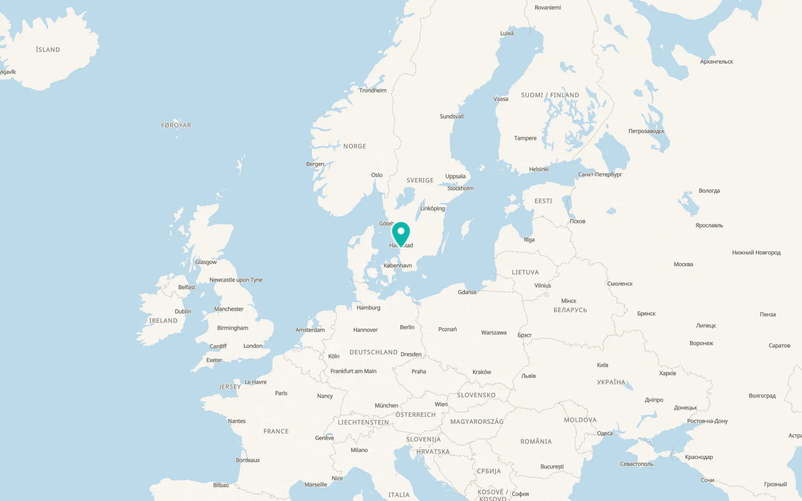 Map of Båstad