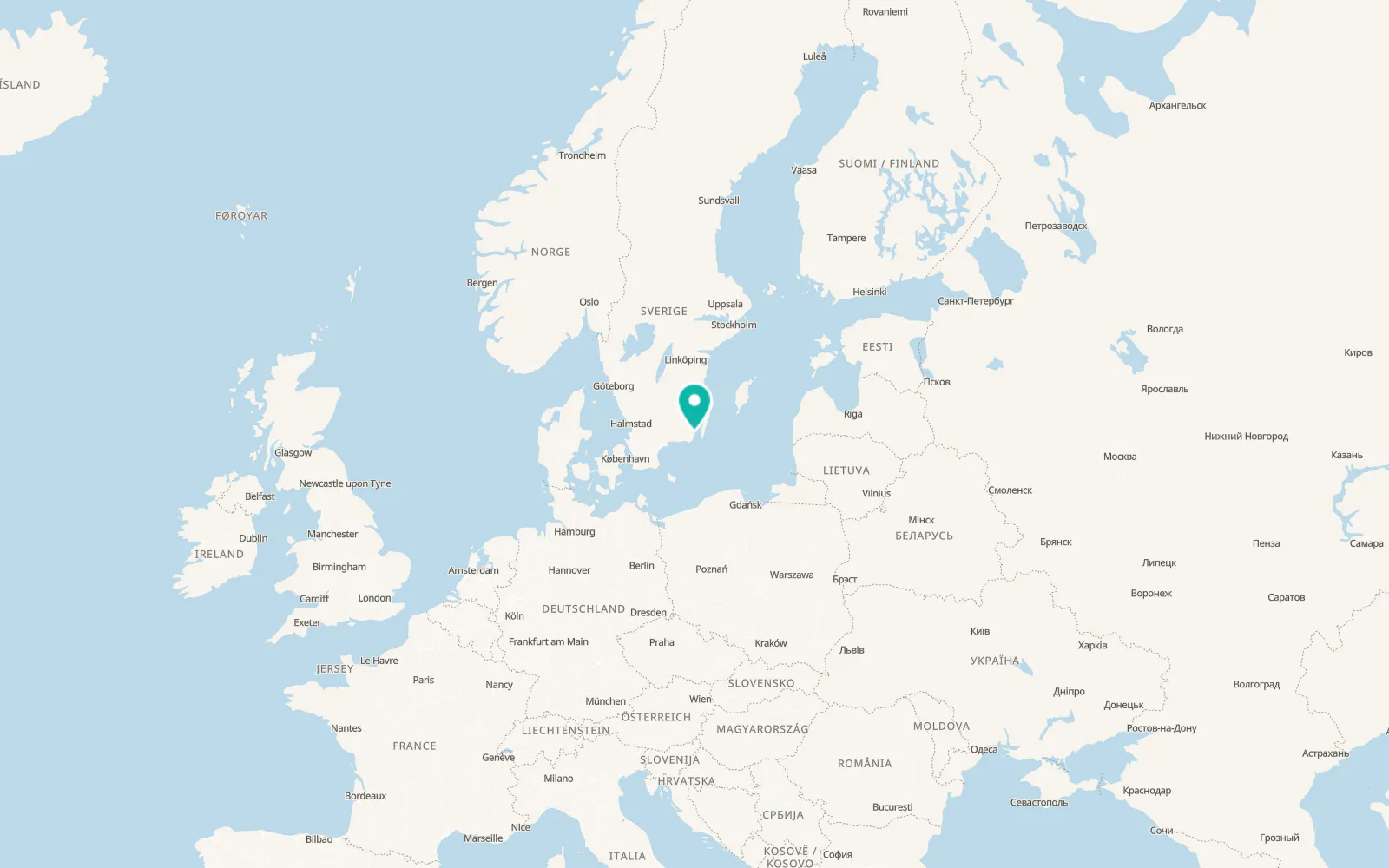 Map of Bergkvara