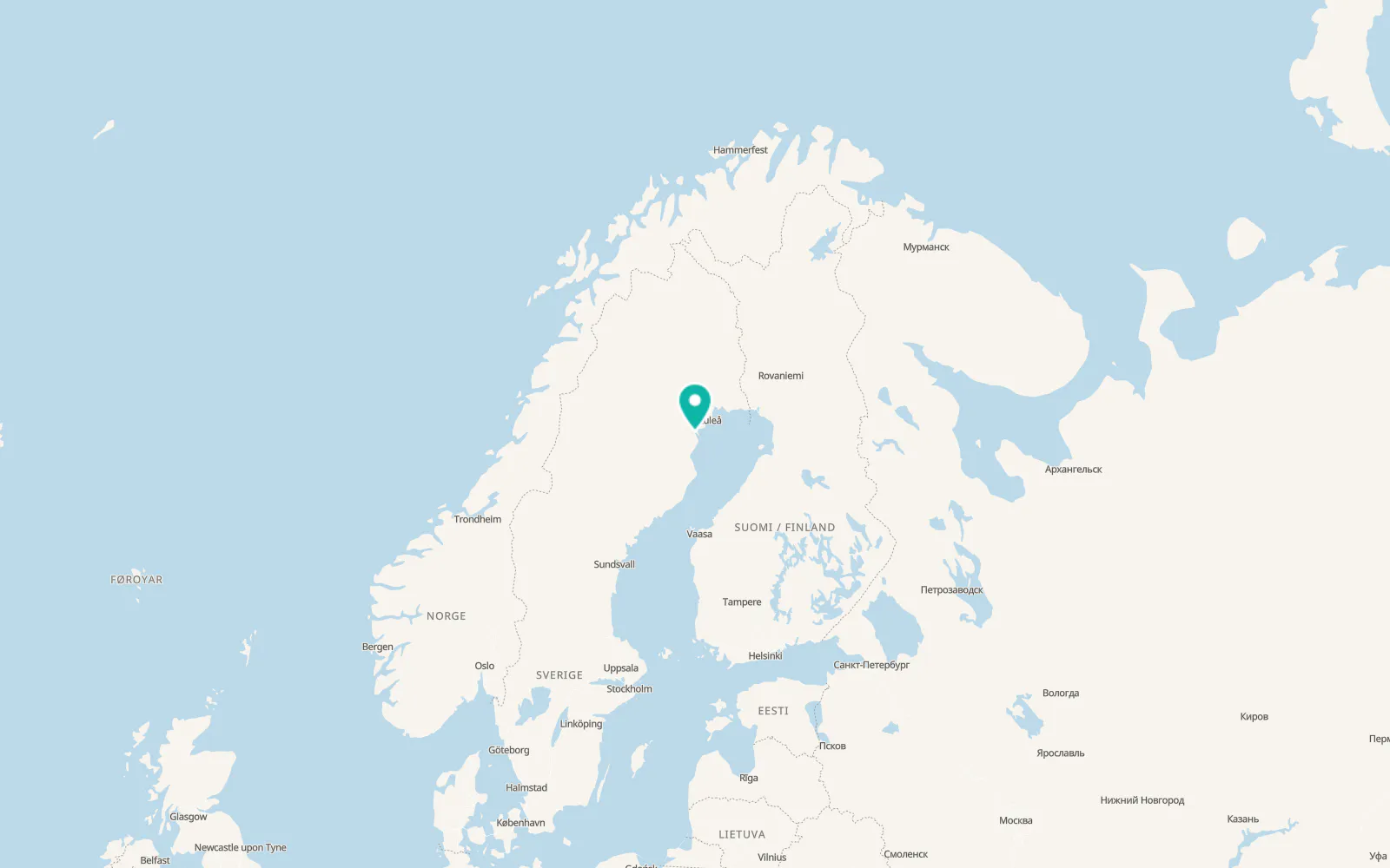 Map of Bergsviken