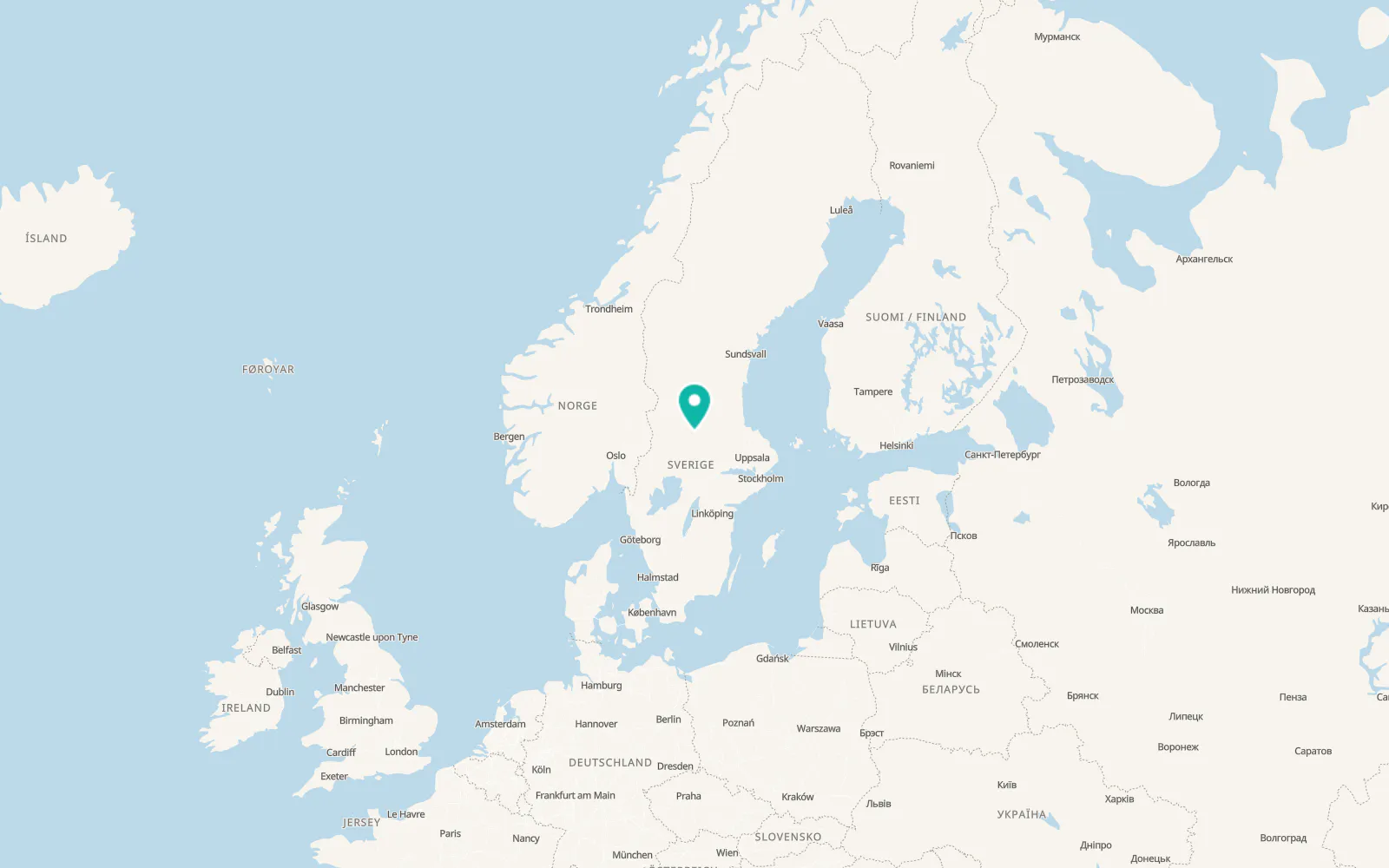 Map of Björbo