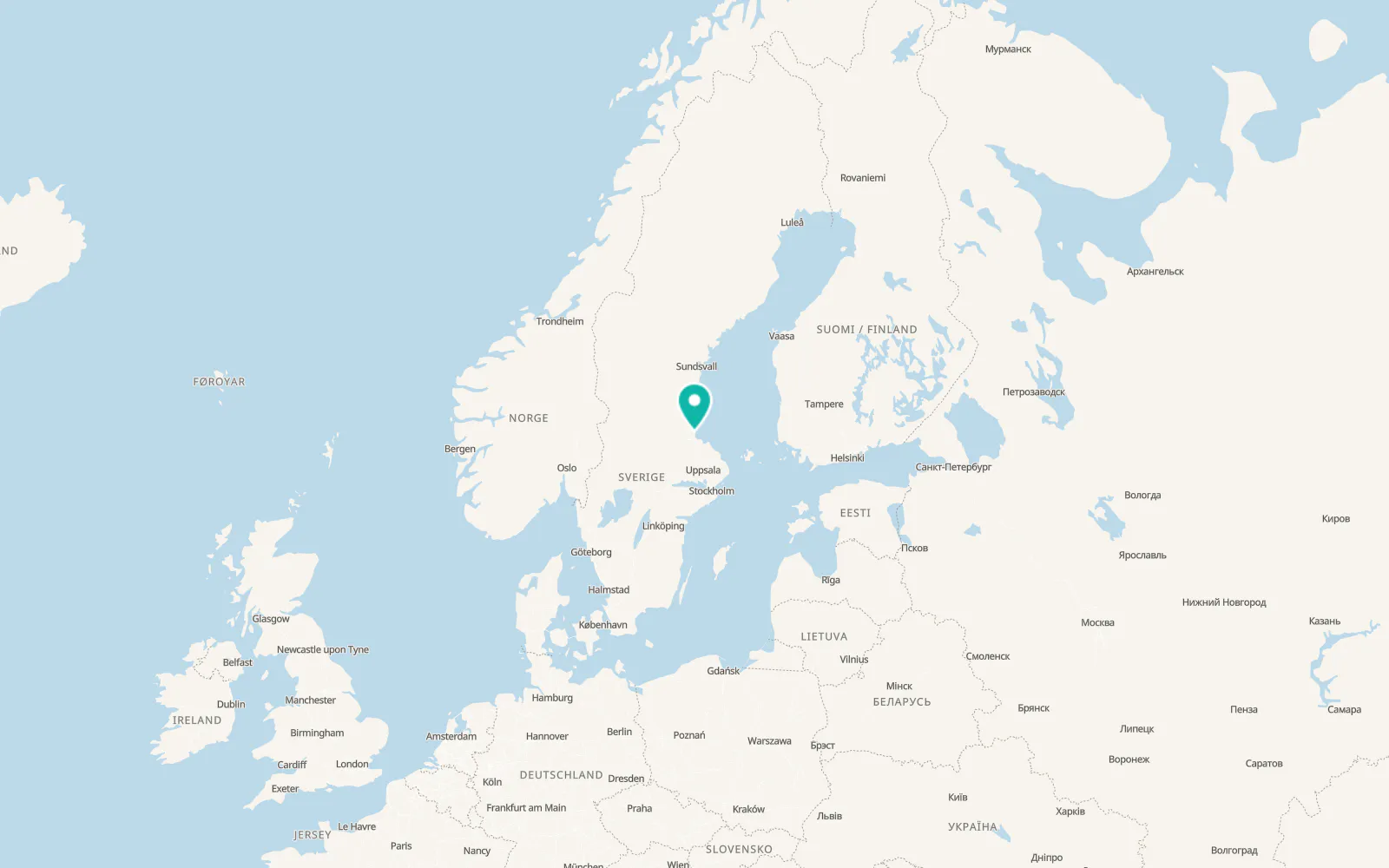 Map of Björke