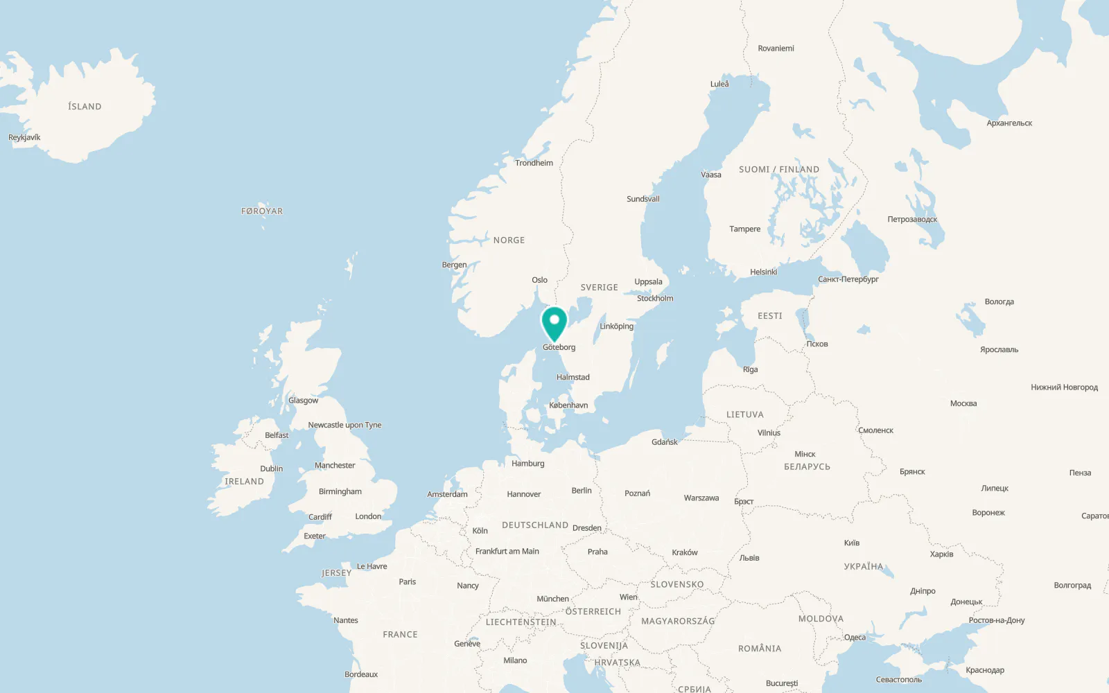 Map of Björkö