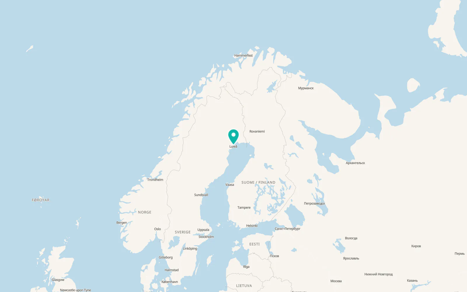 Map of Björkskatan