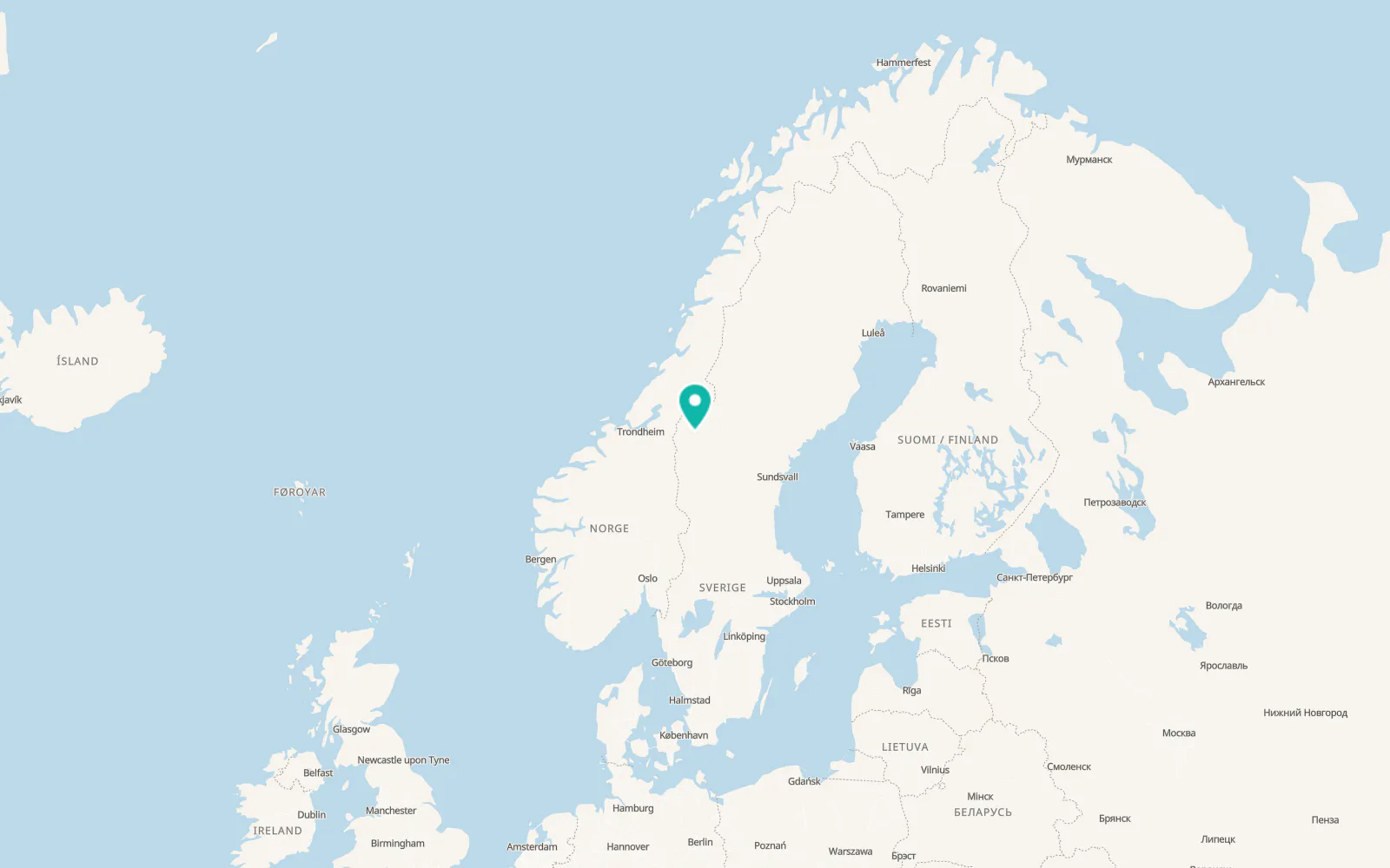Map of Björnänge