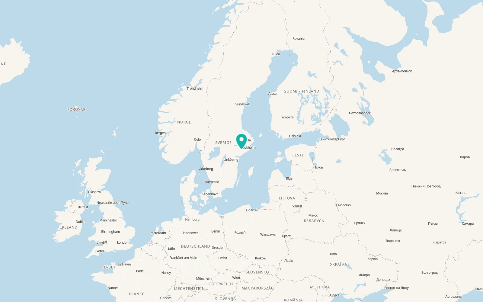 Map of Björnlunda