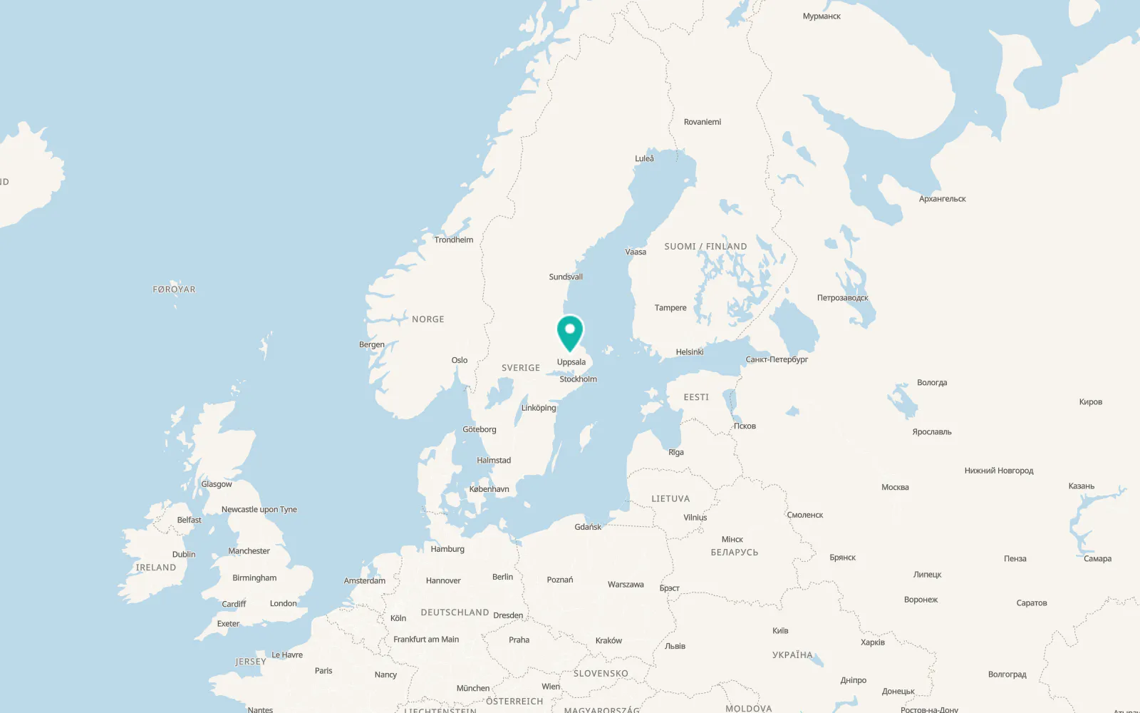 Map of Björklinge