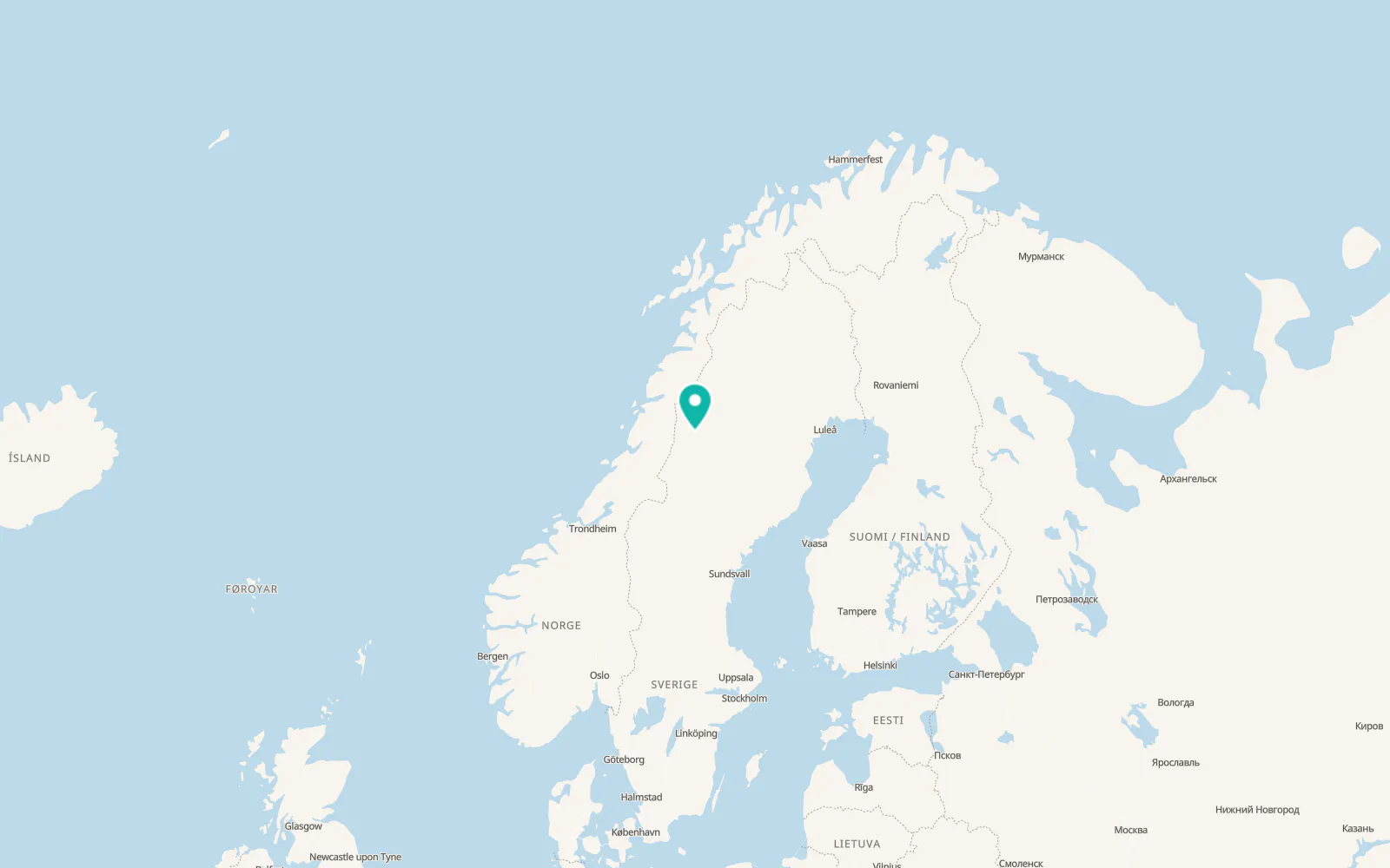 Map of Björkvik