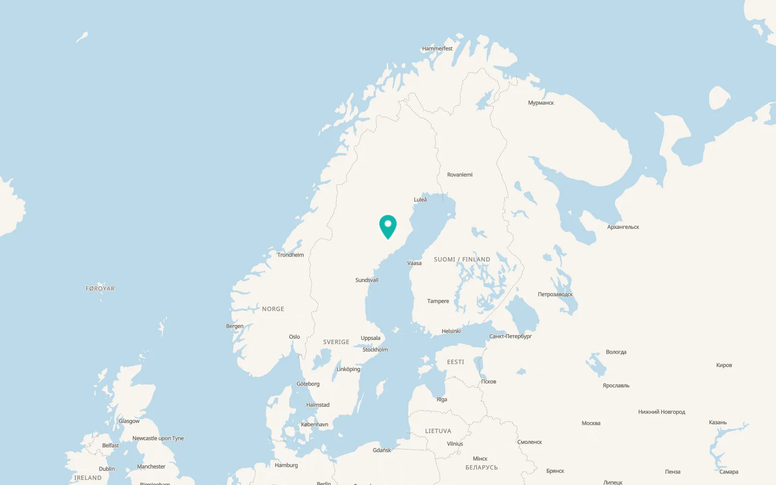 Map of Bjurholm