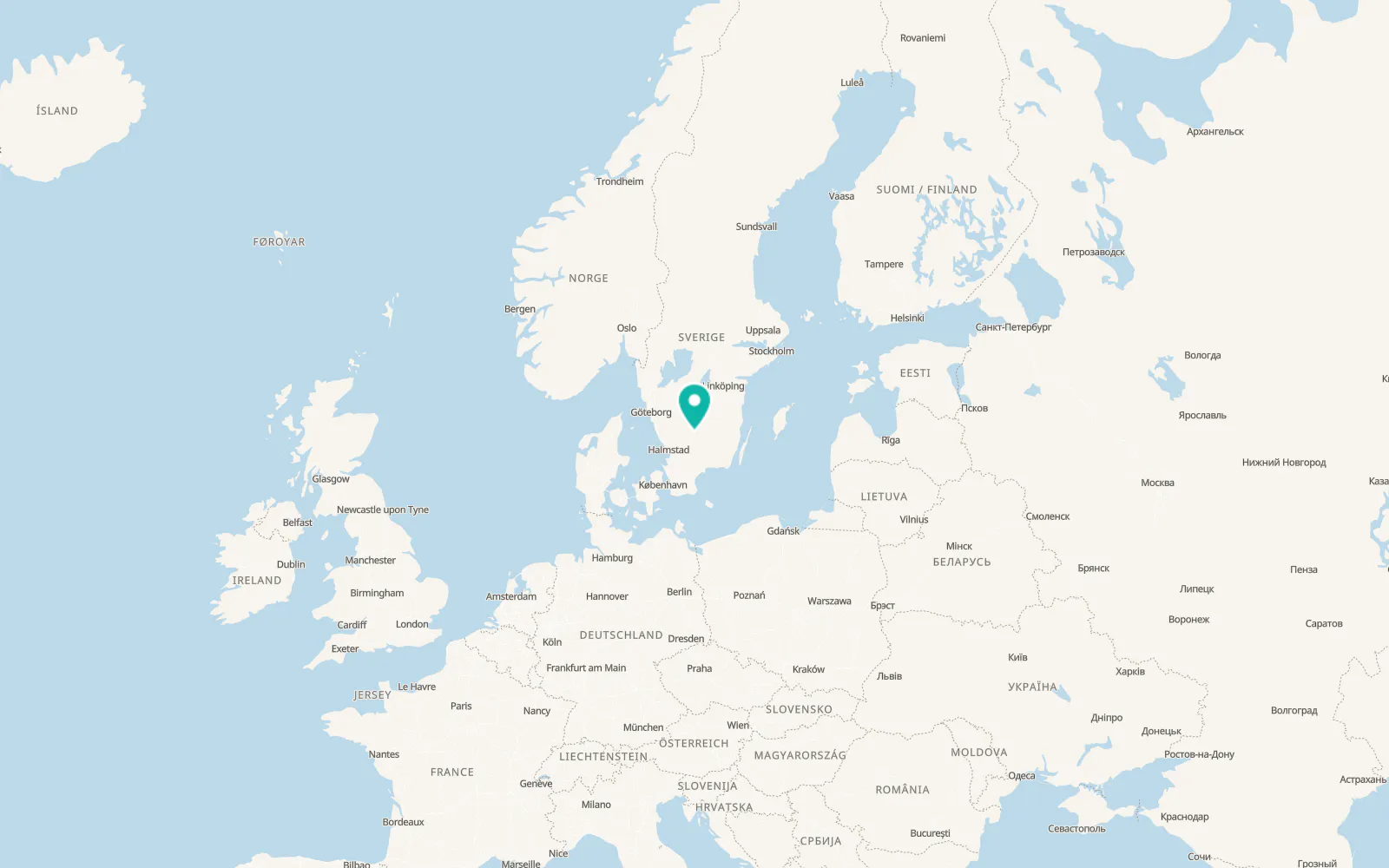 Map of Bor