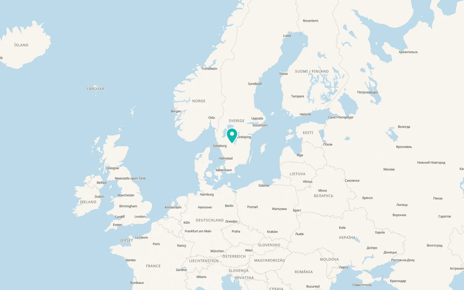 Map of Bottnaryd