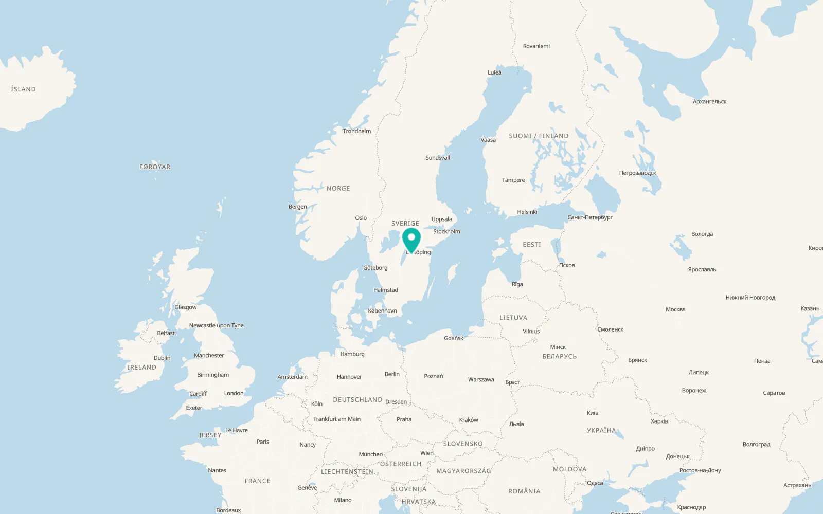 Map of Boxholm