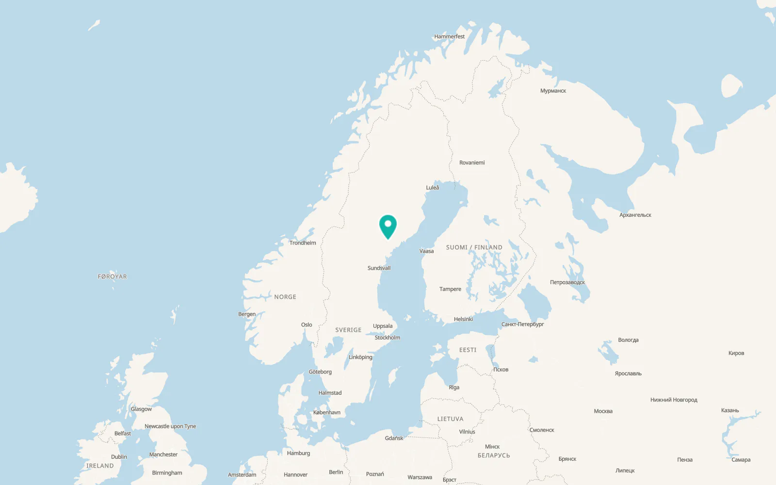 Map of Bredbyn