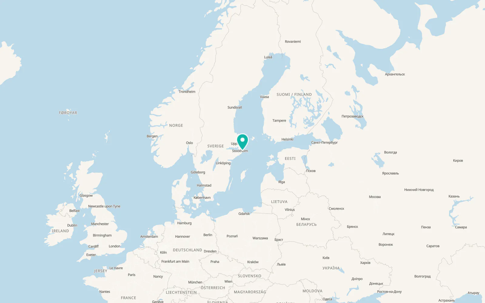 Map of Brunn