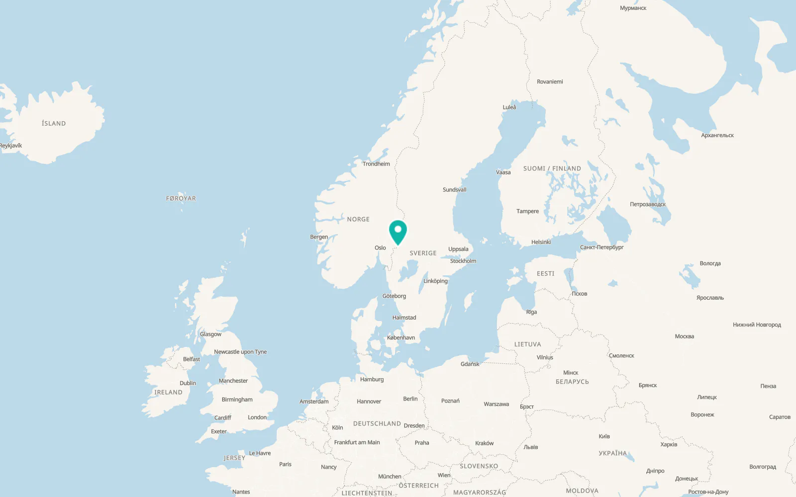Map of Charlottenberg