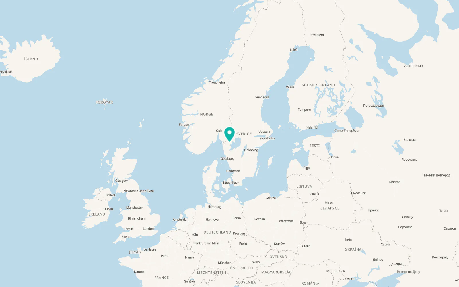 Map of Dals Långed