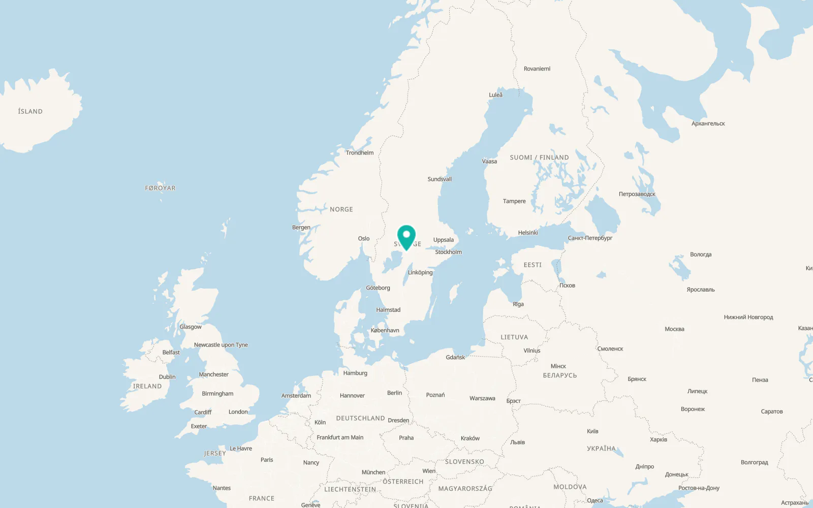 Map of Degerfors