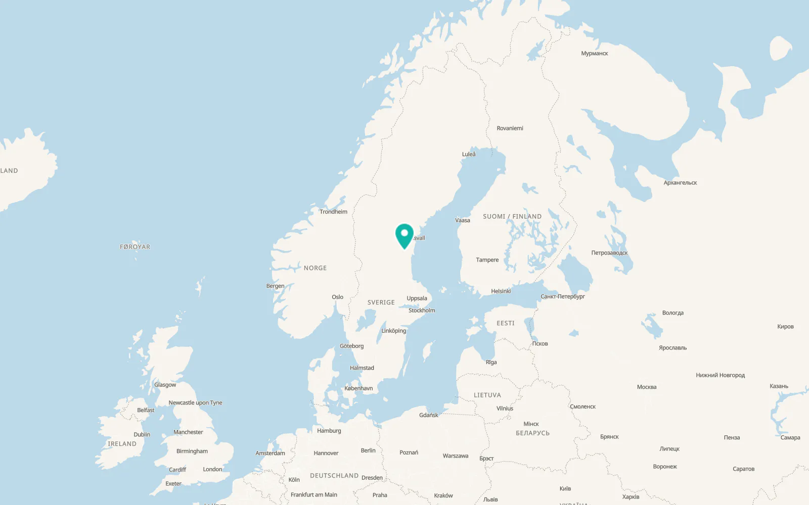 Map of Delsbo