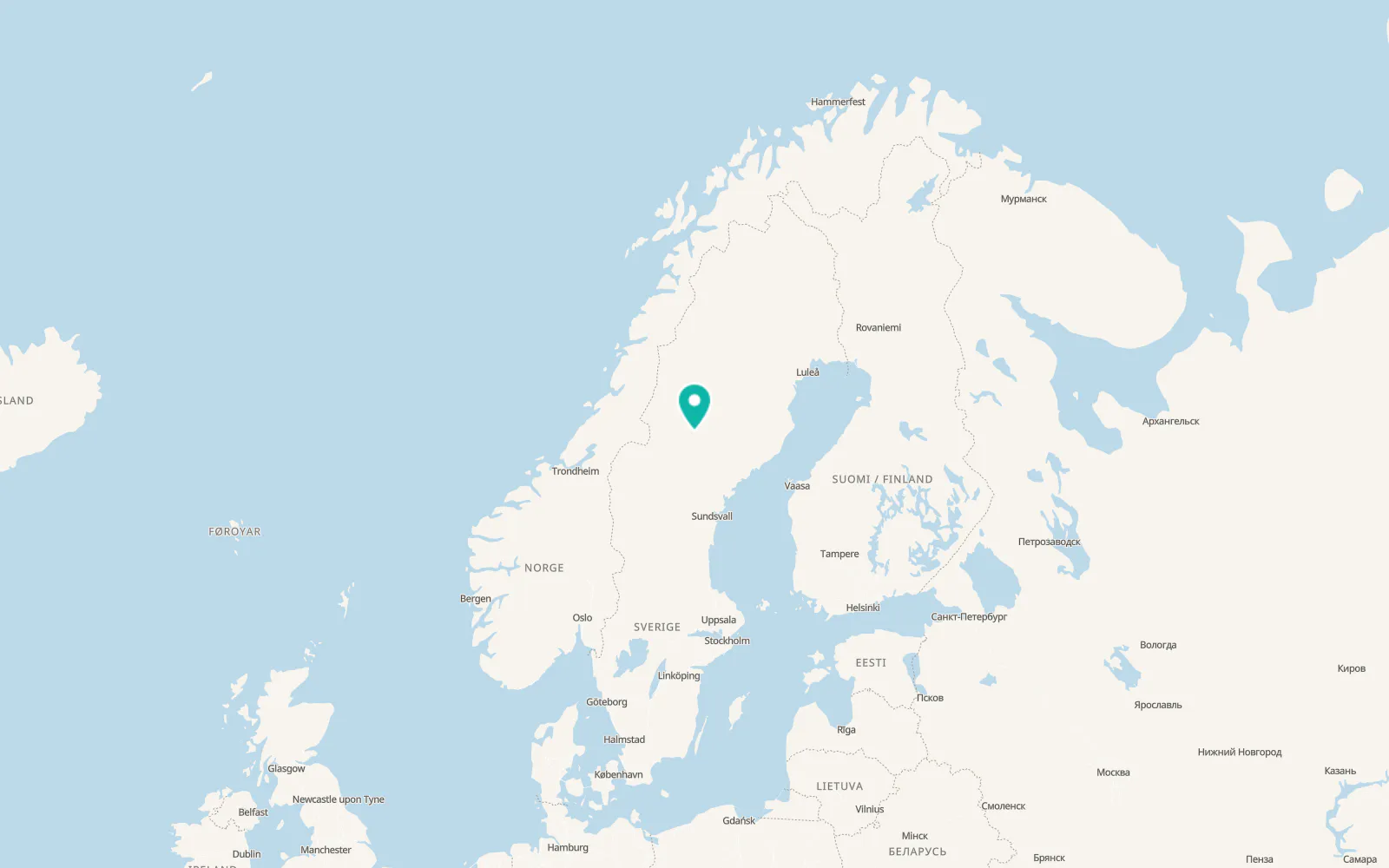 Map of Dorotea