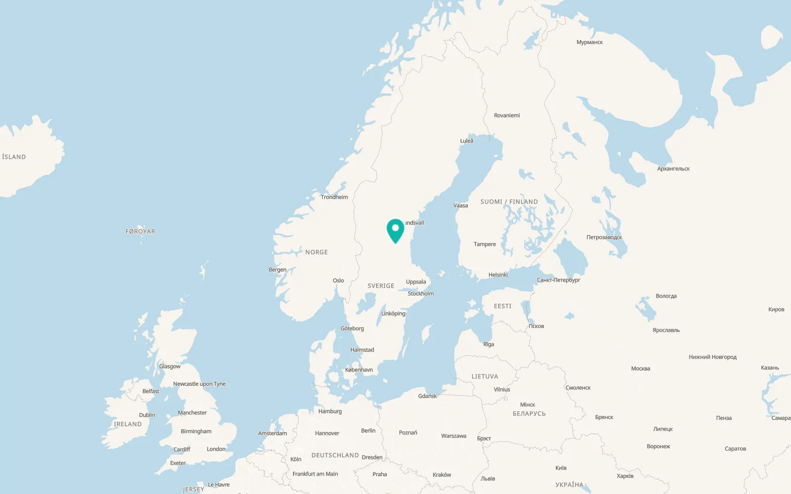 Map of Edsbyn
