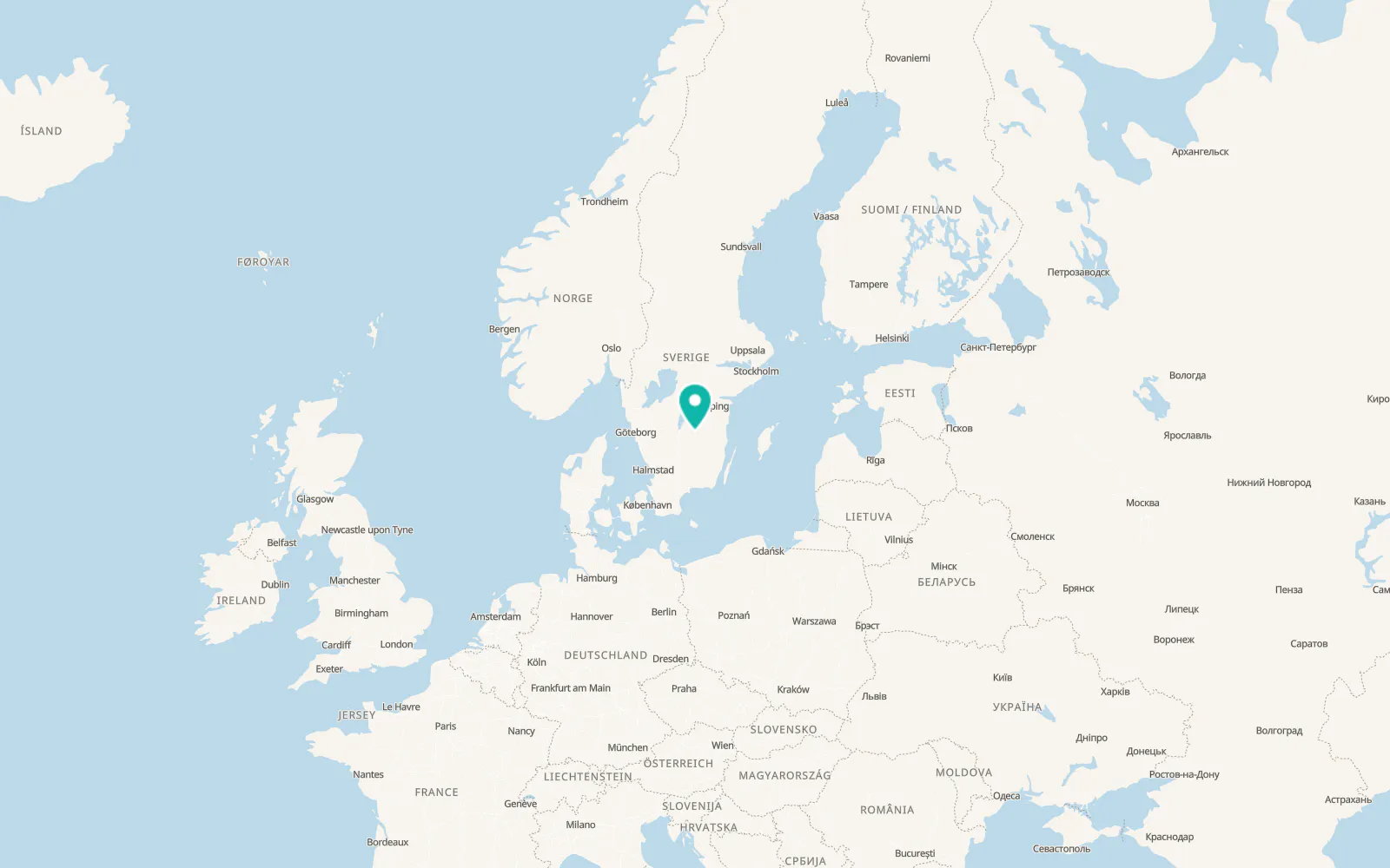 Map of Eksjö