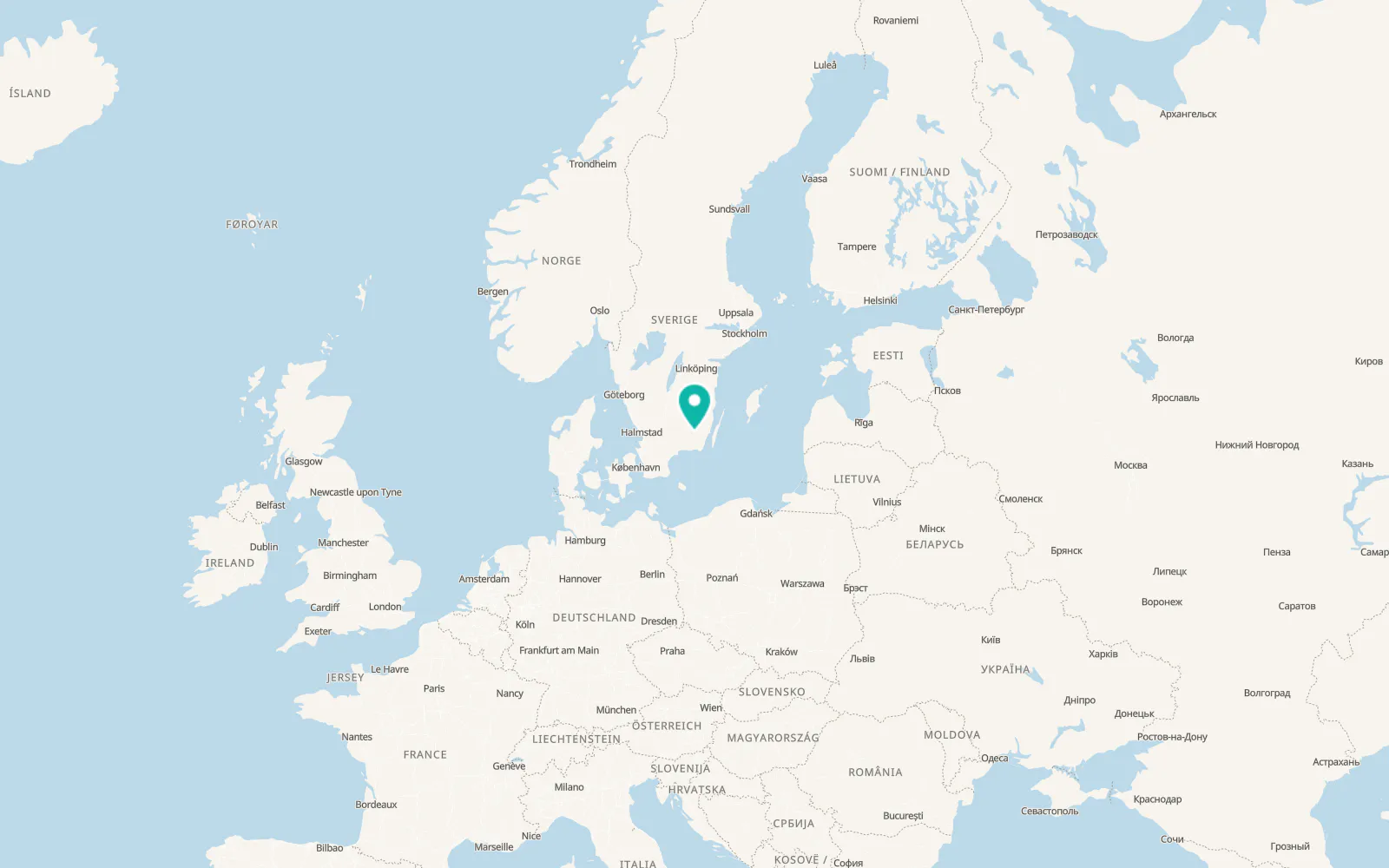 Map of Emmaboda