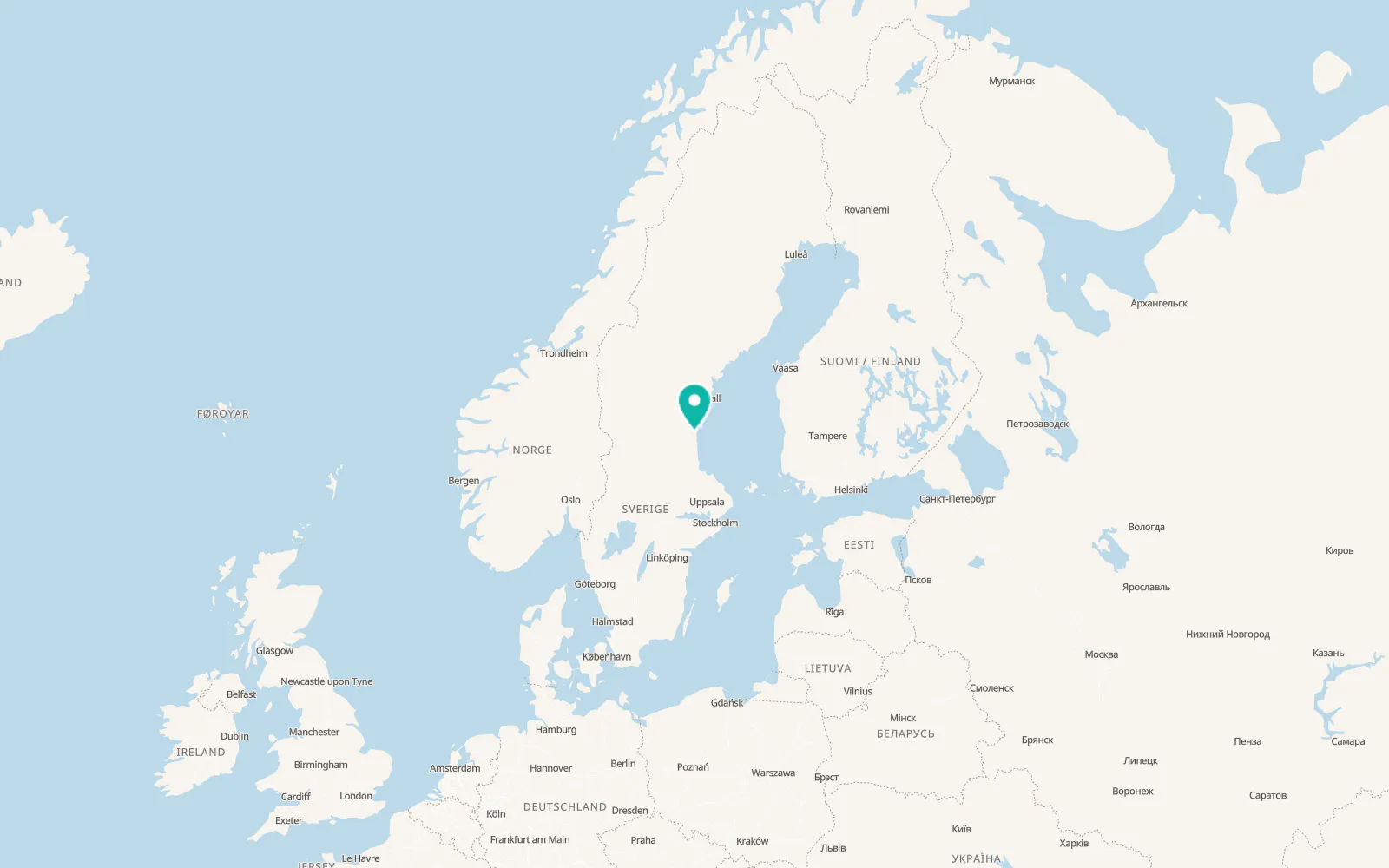 Map of Enånger