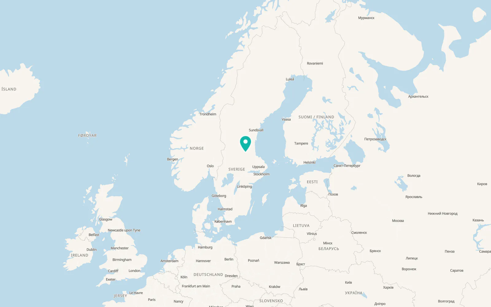 Map of Enviken