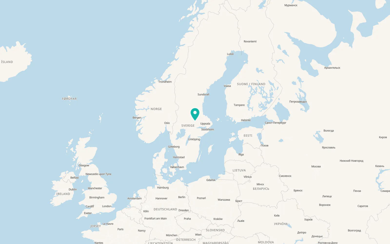 Map of Fagersta