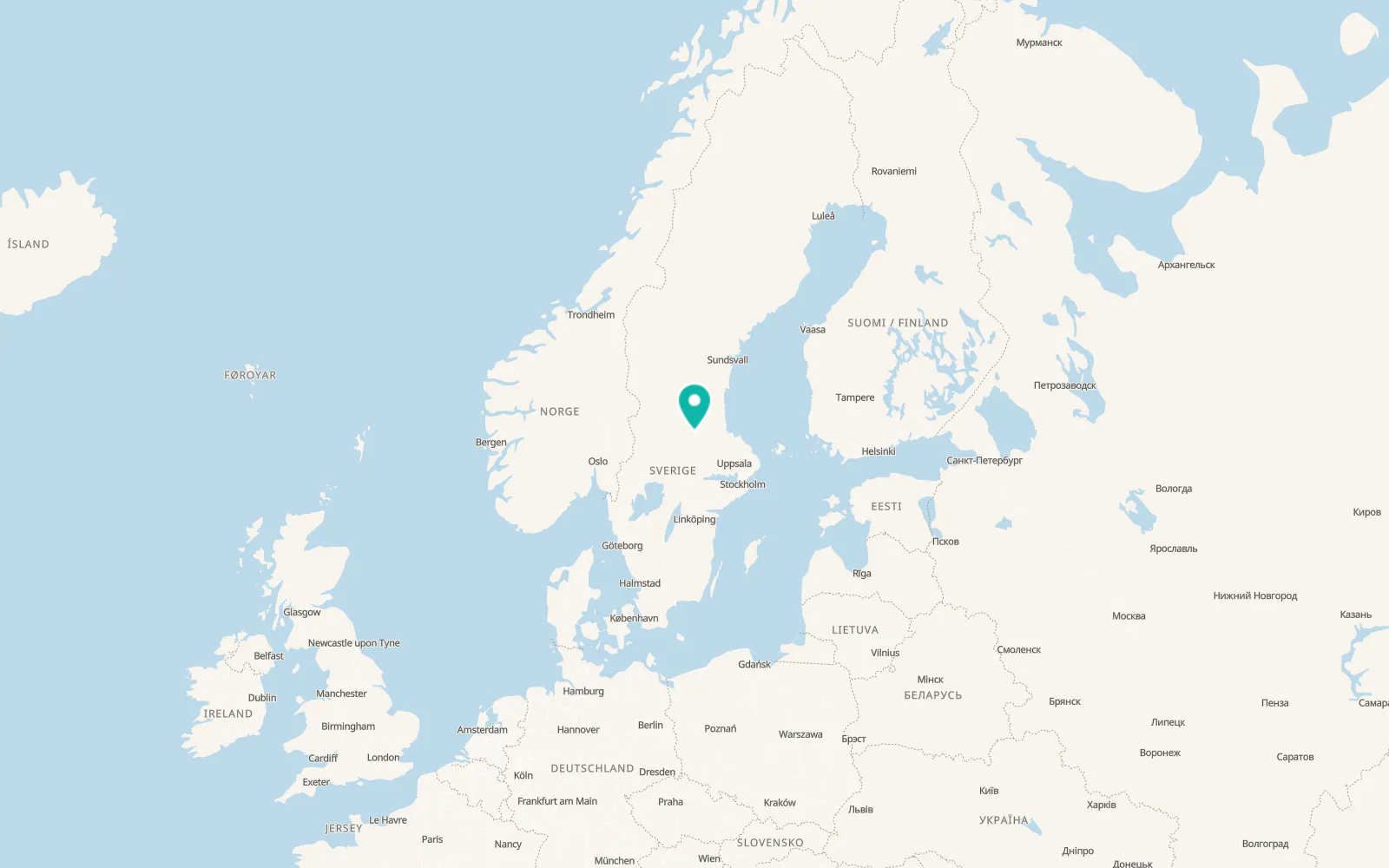 Map of Falun
