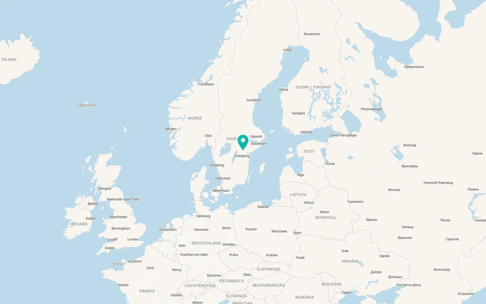 Map of Finspång