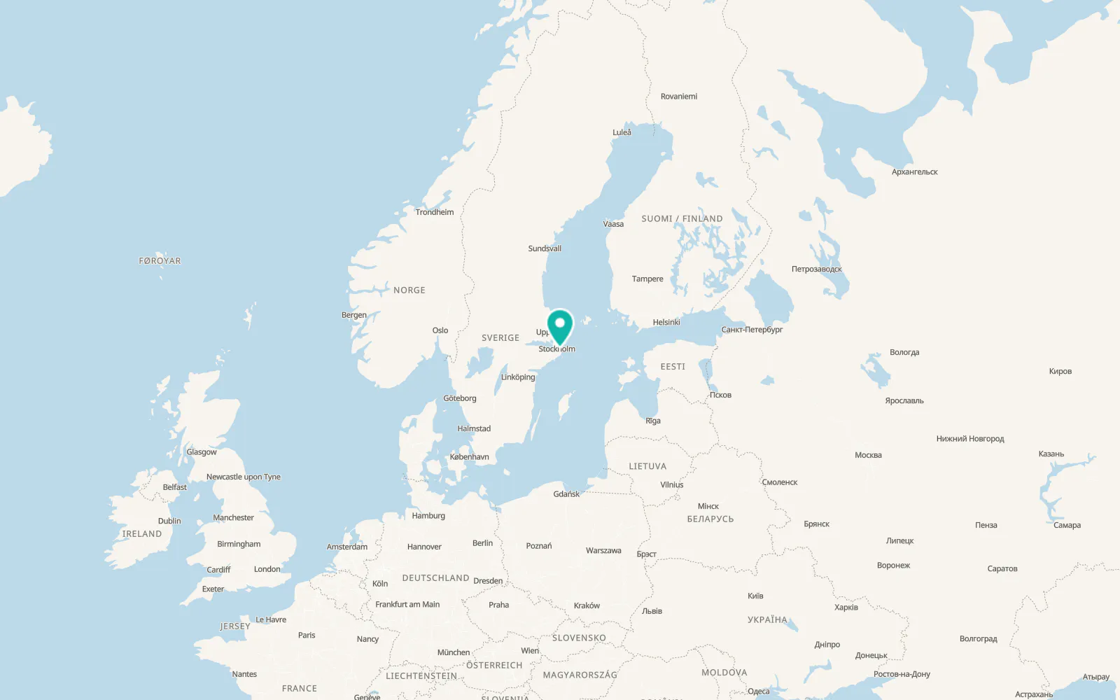 Map of Fisksätra