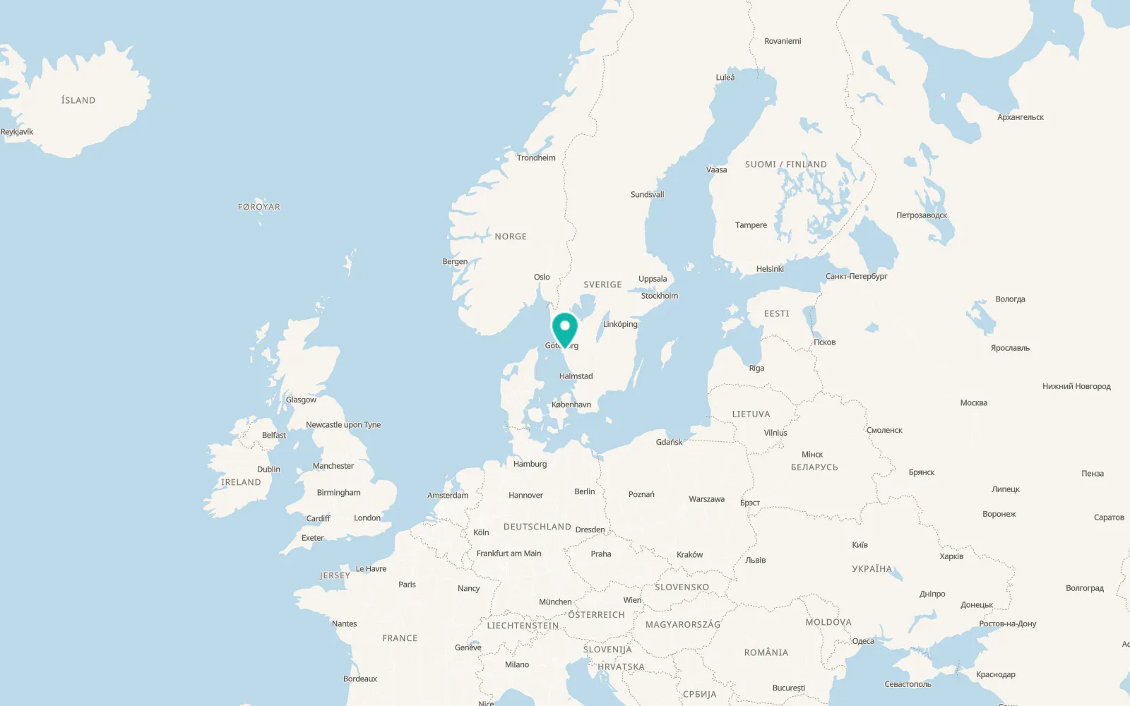 Map of Fjärås kyrkby