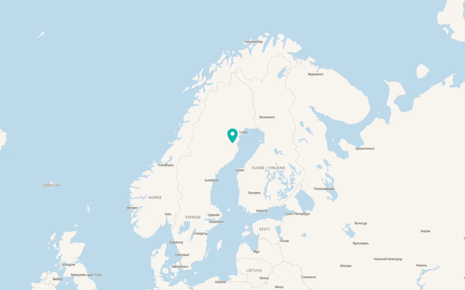 Map of Forsbacka
