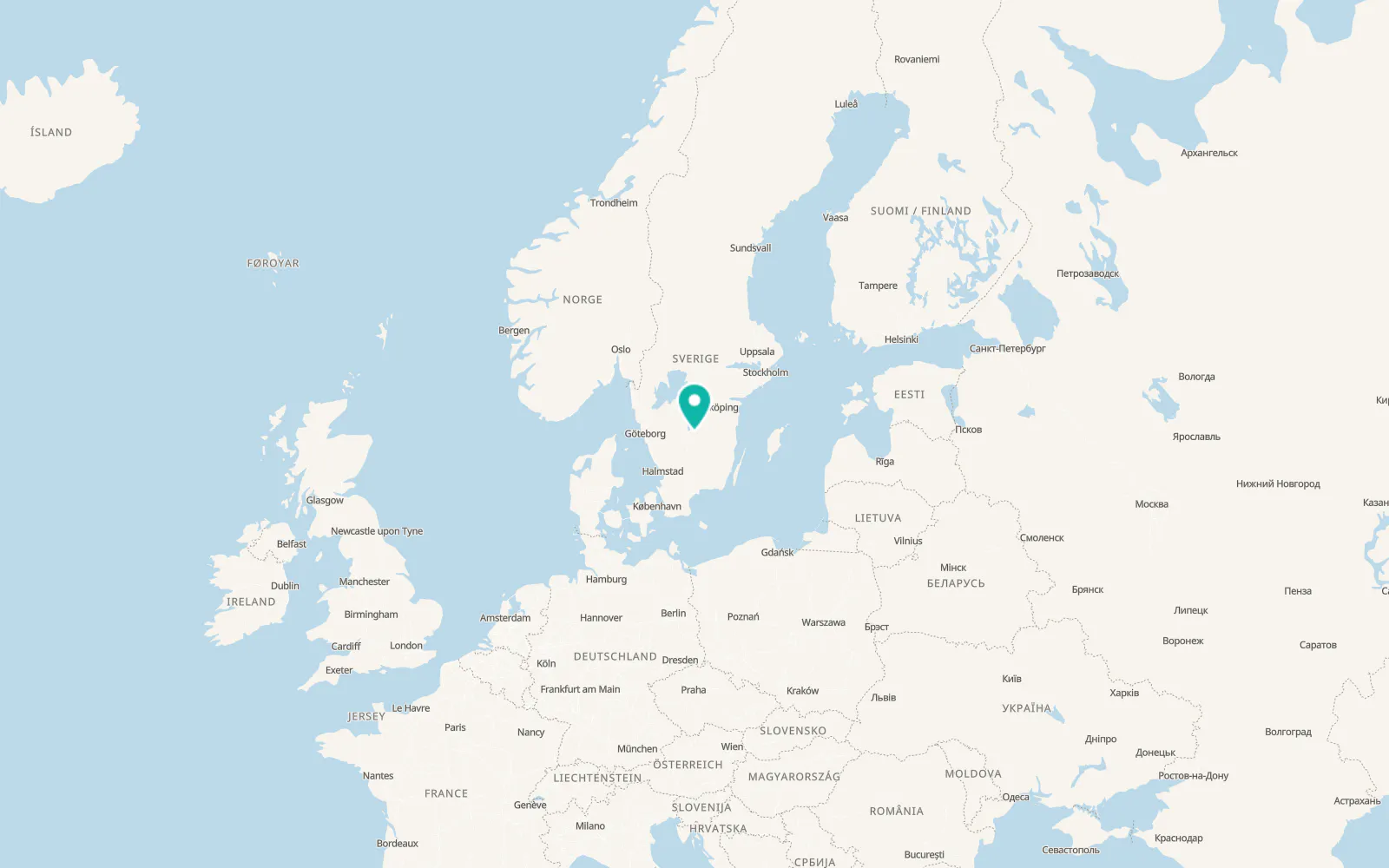 Map of Forserum