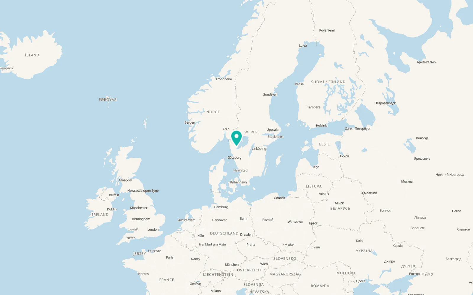 Map of Frändefors