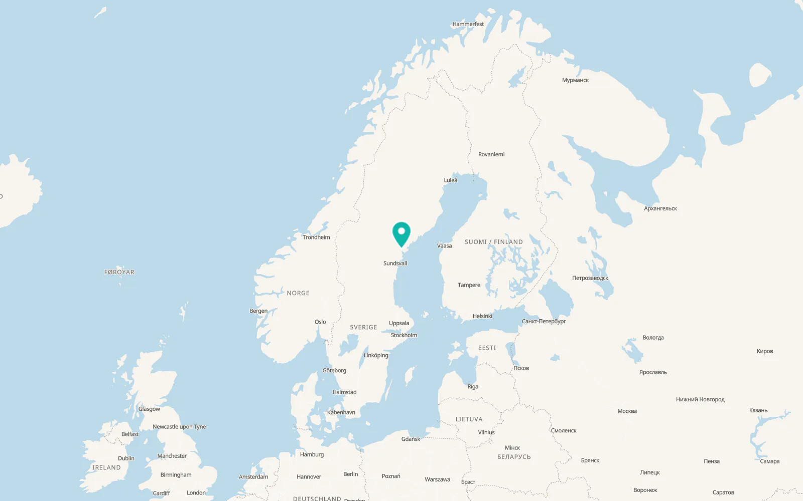 Map of Frånö