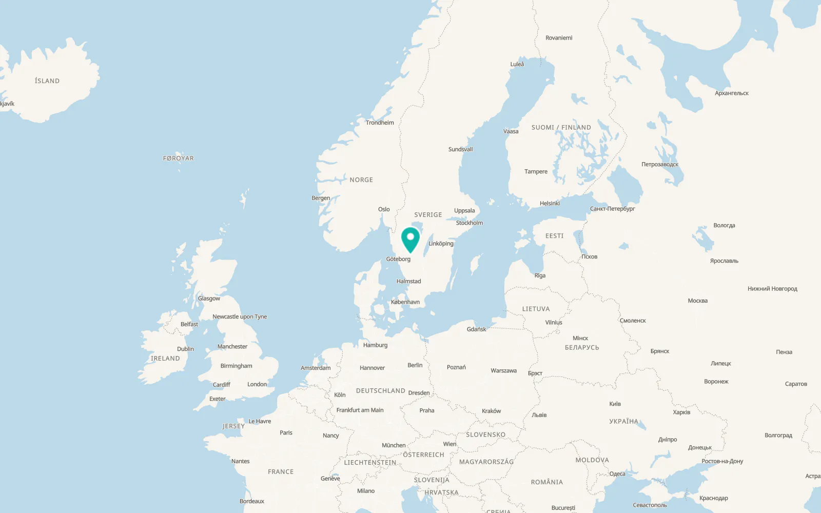 Map of Fristad