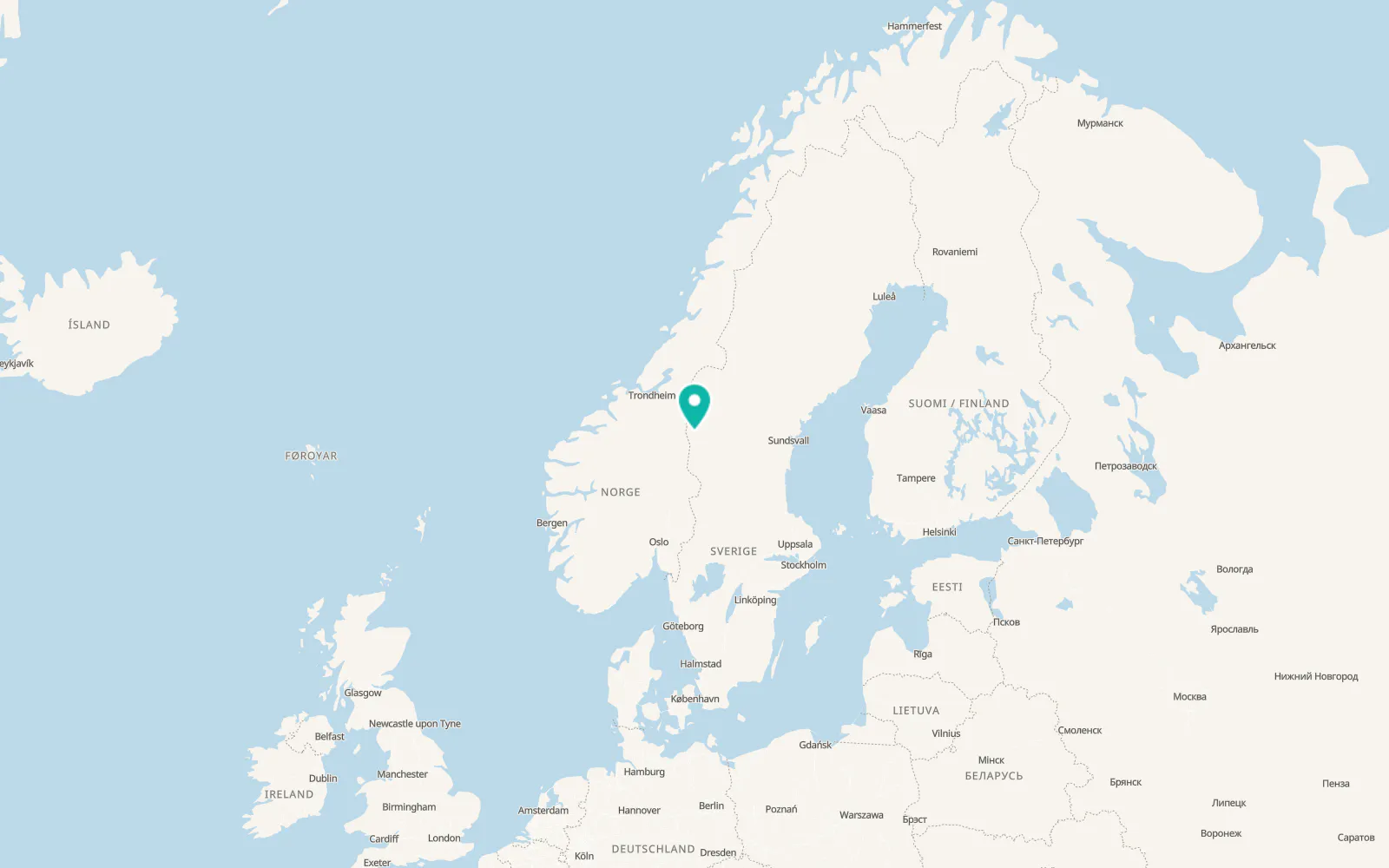 Map of Funäsdalen