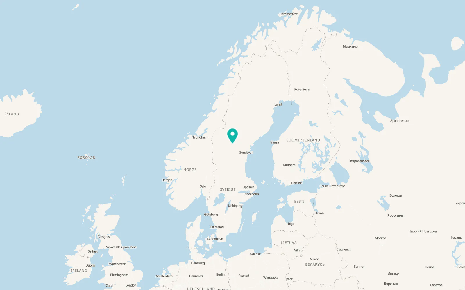 Map of Gällö