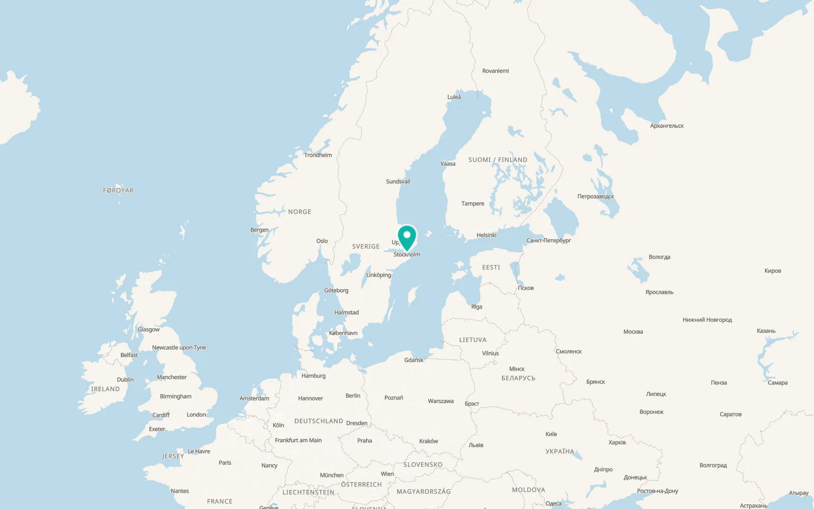 Map of Gamla Stan