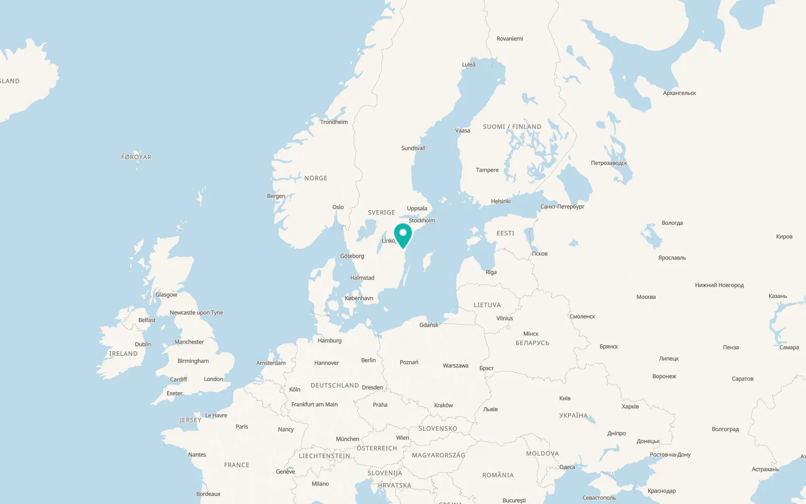 Map of Gamleby