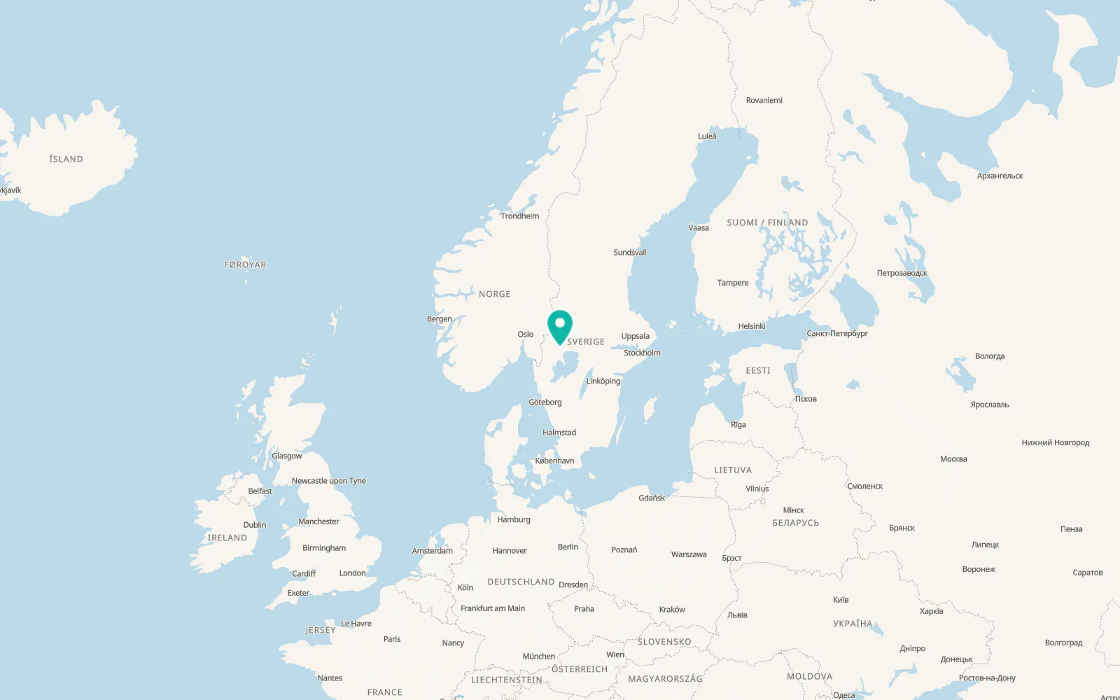 Map of Gärsnäs