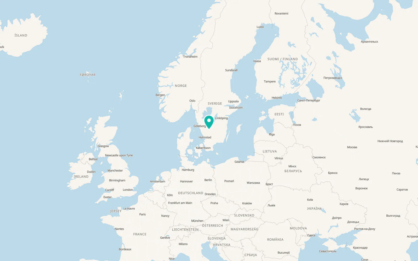 Map of Gislaved