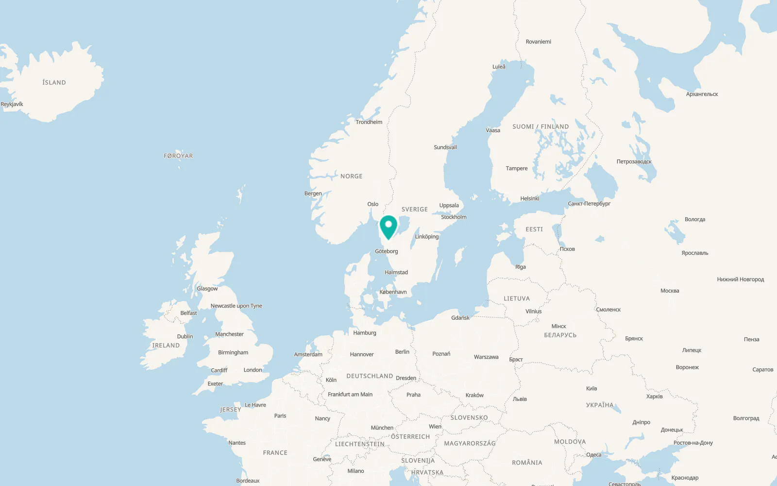 Map of Göta
