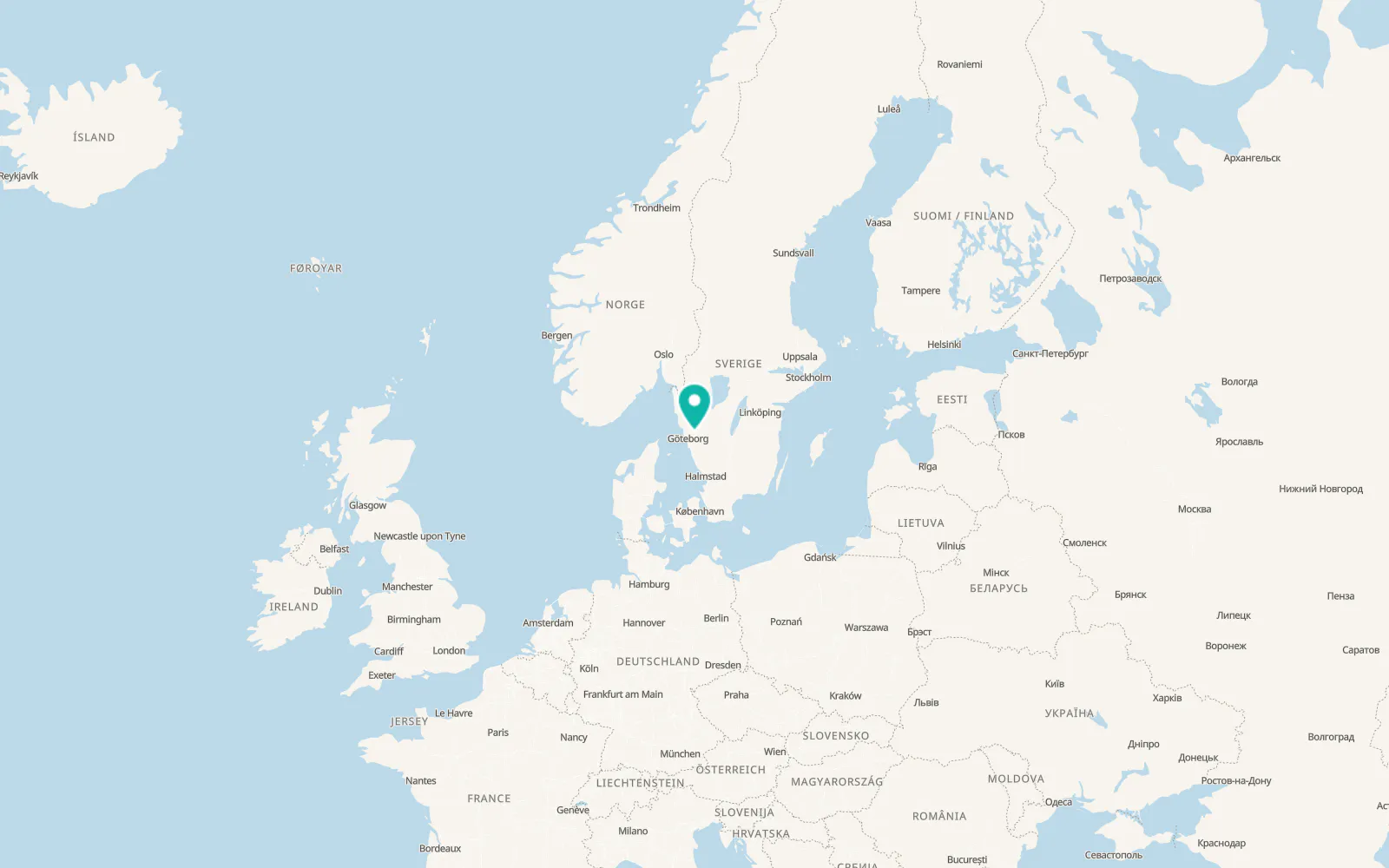Map of Gråbo
