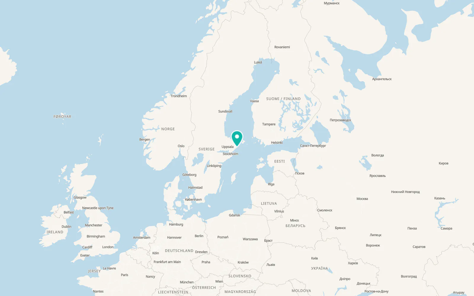 Map of Gräddö