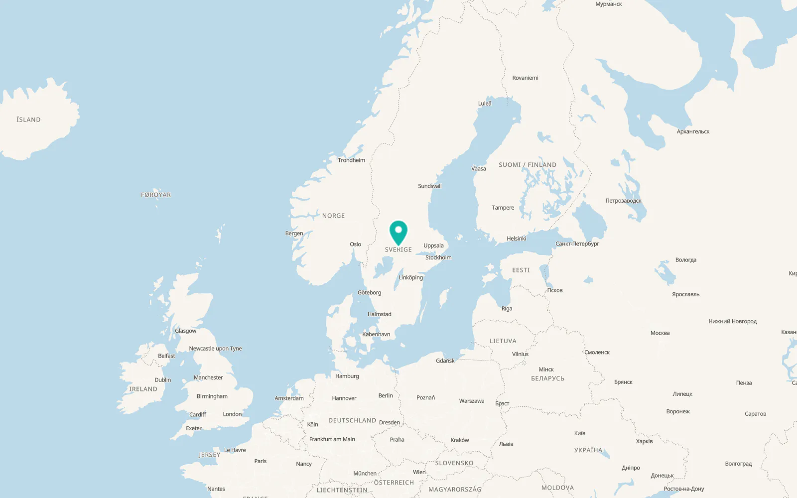 Map of Grythyttan