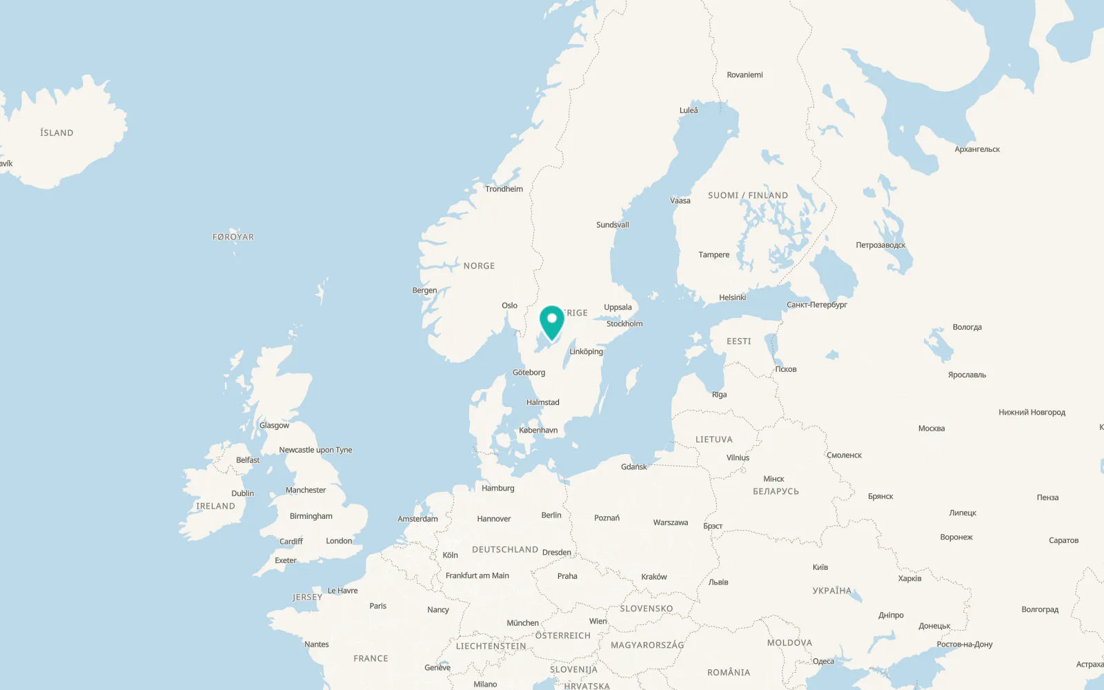Map of Hällekis