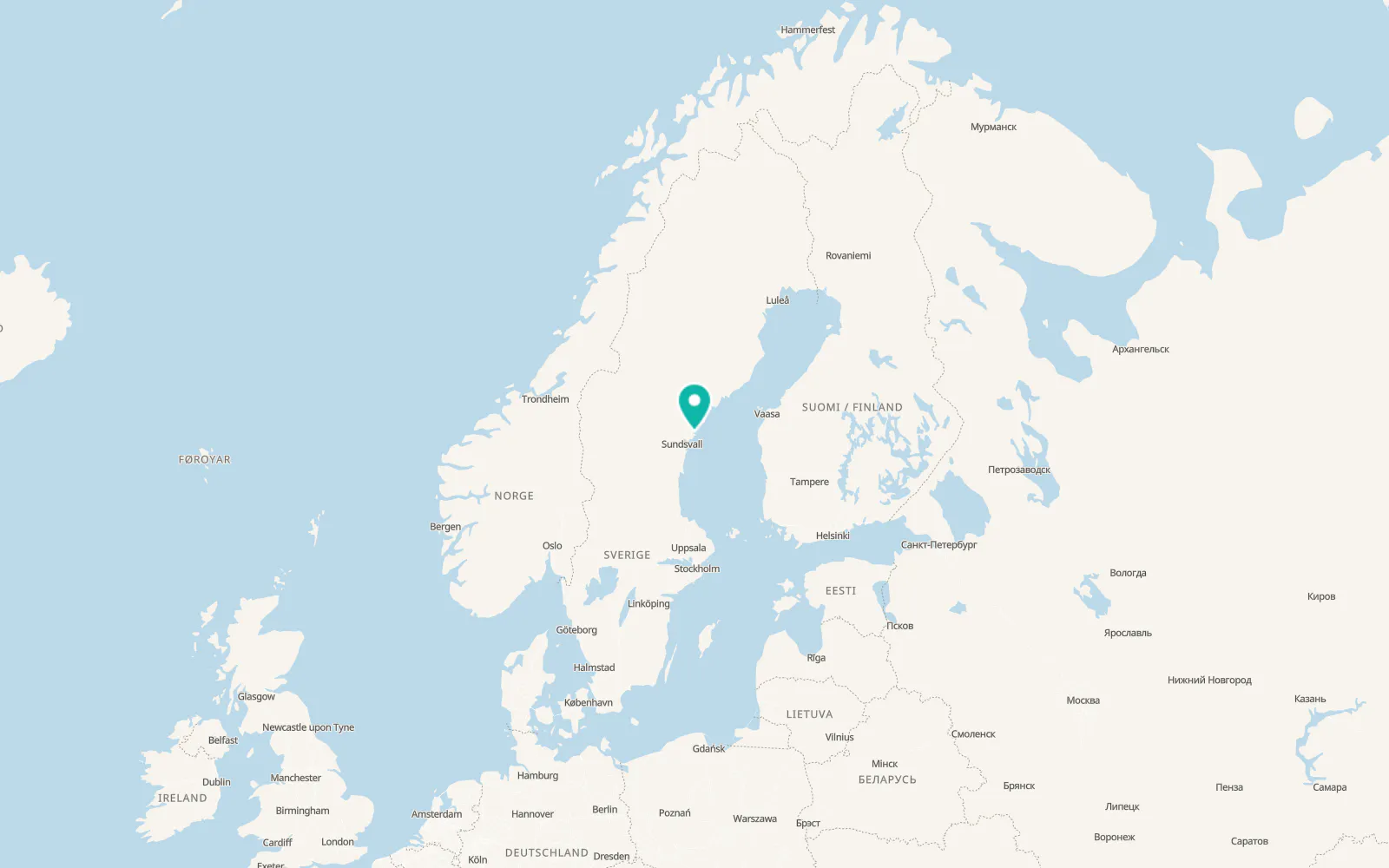 Map of Härnösand