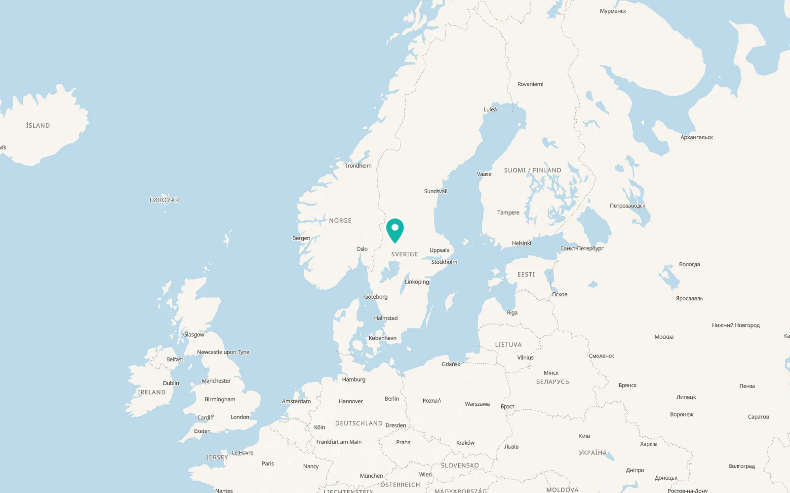 Map of Hagfors